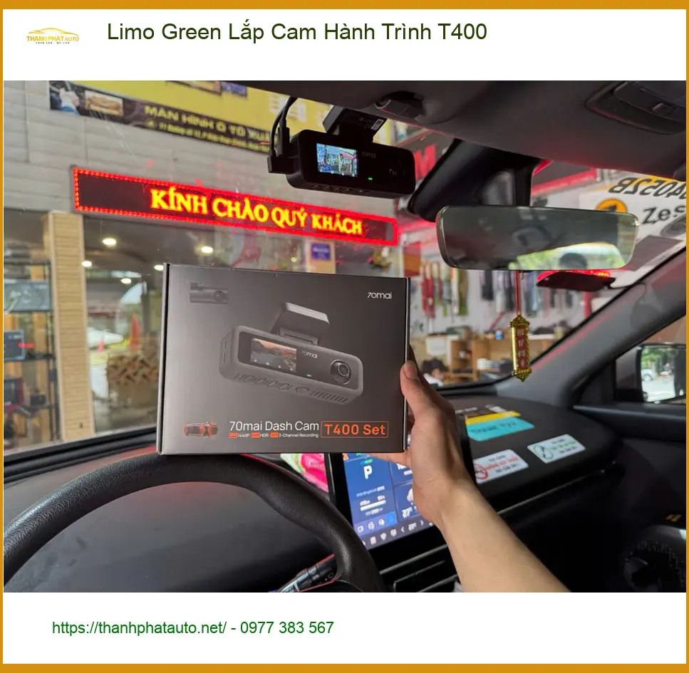 Chú Bách lắp cam hành trình T400 Limo Green cho Honda CR-V tại Thủ Đức ảnh thực tế 4
