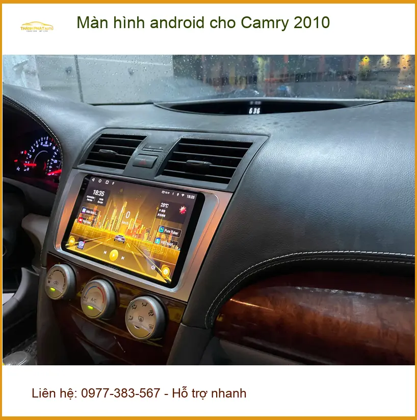 Anh Lâm nâng cấp màn hình Android cho Camry 2010 tại Quận 9 cần nhiều tiện ích ảnh thực tế 5