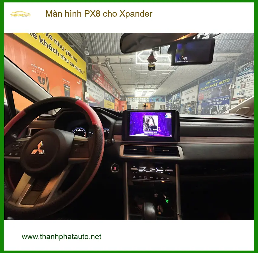 Anh Nam lắp Màn hình PX8 cho Xpander tại Quận 12 vì màn zin chậm và thiếu tính năng ảnh thực tế 2