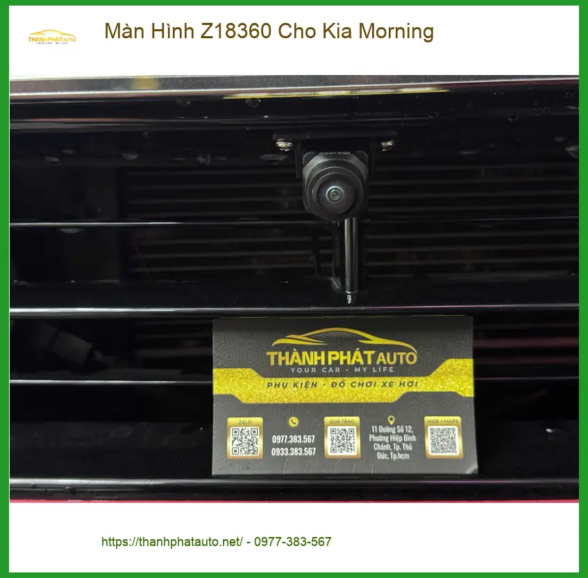 Cô Bích lắp Màn Hình Z18360 cho Kia Morning tại Quận 9 vì màn hình cũ đã quá lỗi thời ảnh thực tế 2