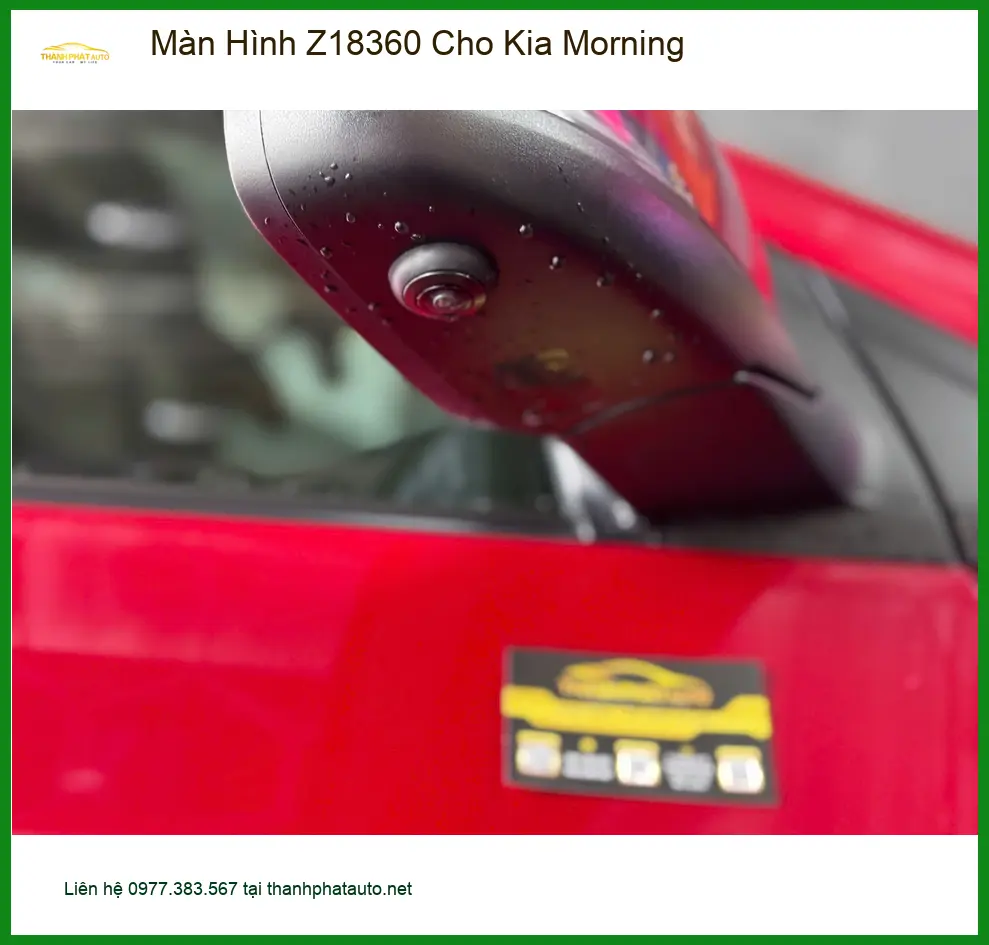 Cô Bích lắp Màn Hình Z18360 cho Kia Morning tại Quận 9 vì màn hình cũ đã quá lỗi thời ảnh thực tế 4