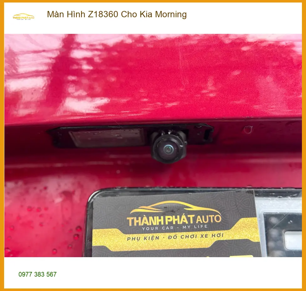 Cô Bích lắp Màn Hình Z18360 cho Kia Morning tại Quận 9 vì màn hình cũ đã quá lỗi thời ảnh thực tế 5