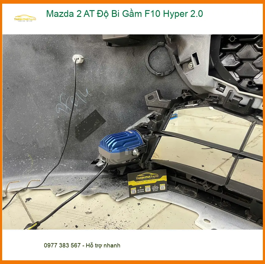 Anh Minh độ Bi Gầm F10 Hyper 2.0 cho Mazda 2 AT tại Quận 9 để tăng sáng an toàn ảnh thực tế 2