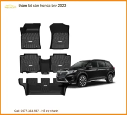 Thảm Lót Sàn Xe Honda BRV 2023 - Địa Chỉ Lắp Đặt Chính Hãng Giá Tốt TPHCM