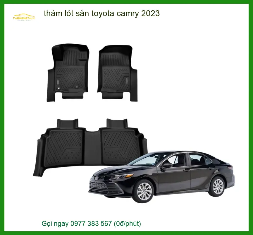 Thảm Lót Sàn Toyota Camry 2023 - Địa Chỉ Lắp Đặt Uy Tín TPHCM