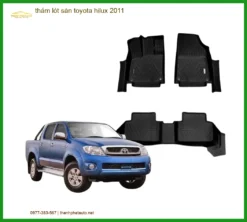 Thảm Lót Sàn Toyota Hilux 2011 - Địa Chỉ Lắp Đặt Uy Tín TPHCM