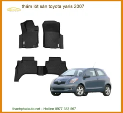 Thảm Lót Sàn Ô Tô Toyota Yaris 2007 - Địa Chỉ Lắp Đặt Chính Hãng TPHCM