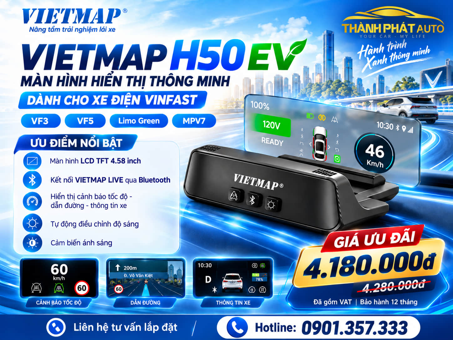 Ưu điểm nổi bật của Vietmap R50EV
