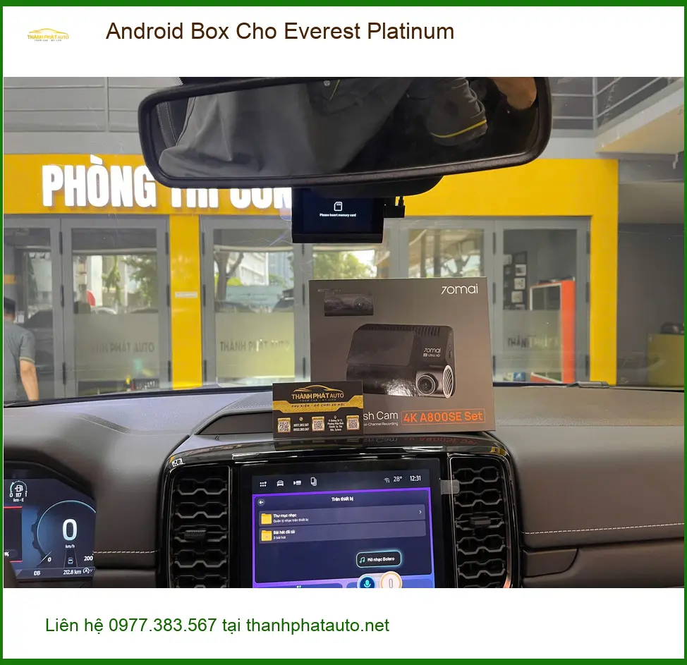 Anh Thanh gắn Android Box cho Everest Platinum Quận 9 xem YouTube, dẫn đường ảnh thực tế 3