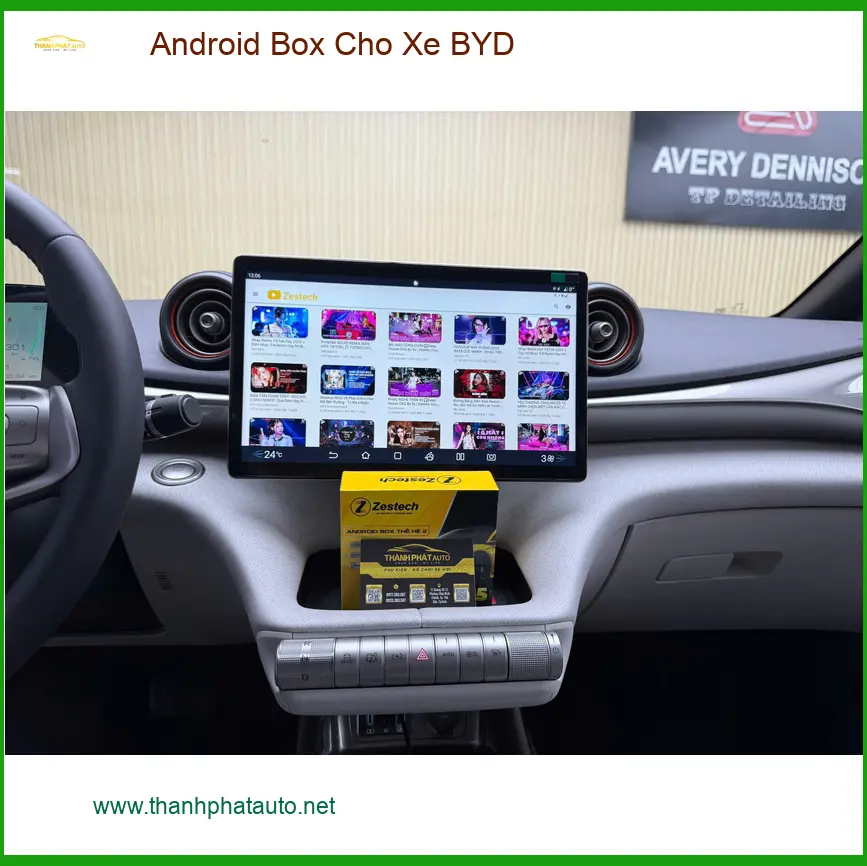 Anh Long lắp Android Box cho BYD Atto 3 tại Quận Bình Tân để biến màn hình zin thành Smart TV. ảnh thực tế 3