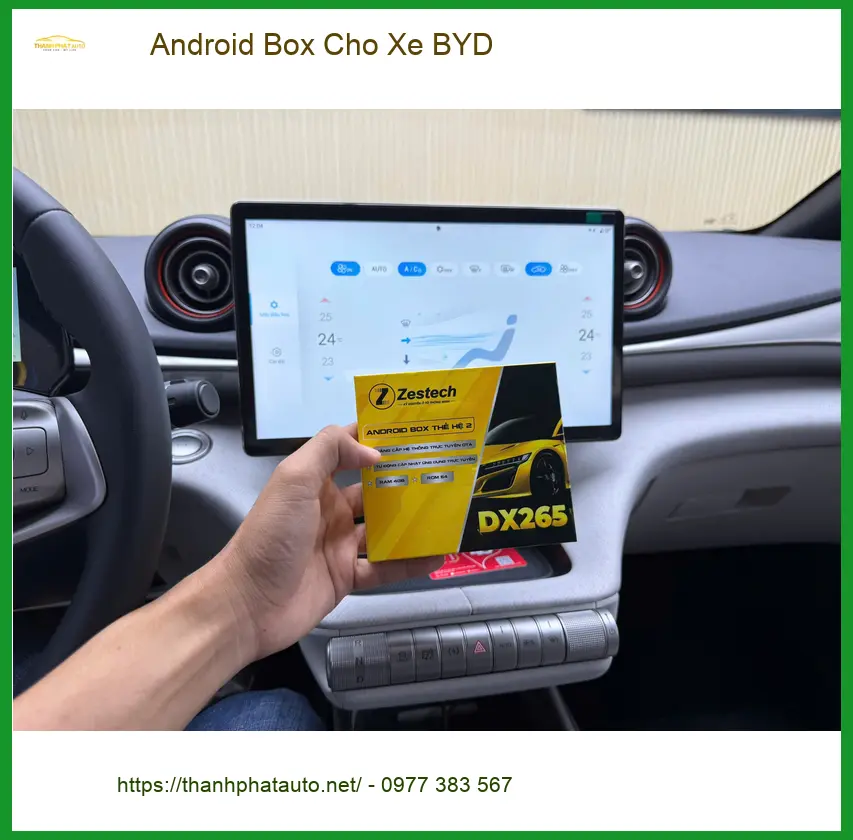 Anh Long lắp Android Box cho BYD Atto 3 tại Quận Bình Tân để biến màn hình zin thành Smart TV. ảnh thực tế 4
