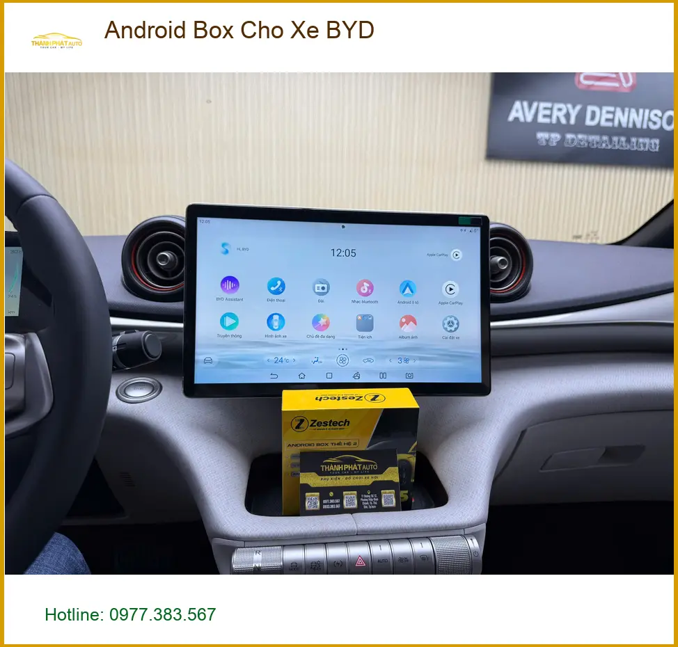 Anh Tấn lắp Android Box BYD ở Cần Giờ xem YouTube, bản đồ tiện lợi