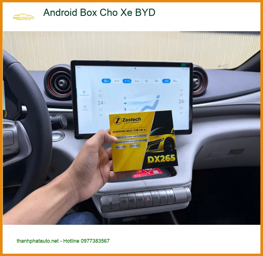 Anh Tấn lắp Android Box BYD ở Cần Giờ xem YouTube, bản đồ tiện lợi ảnh thực tế 3