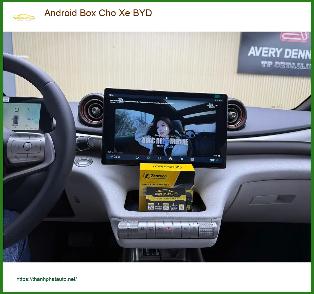 Anh Tấn lắp Android Box BYD ở Cần Giờ xem YouTube, bản đồ tiện lợi ảnh thực tế 5