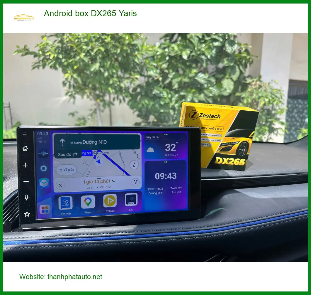 Anh Khải lắp Android box DX265 cho Toyota Yaris Quận 5 ảnh thực tế 3