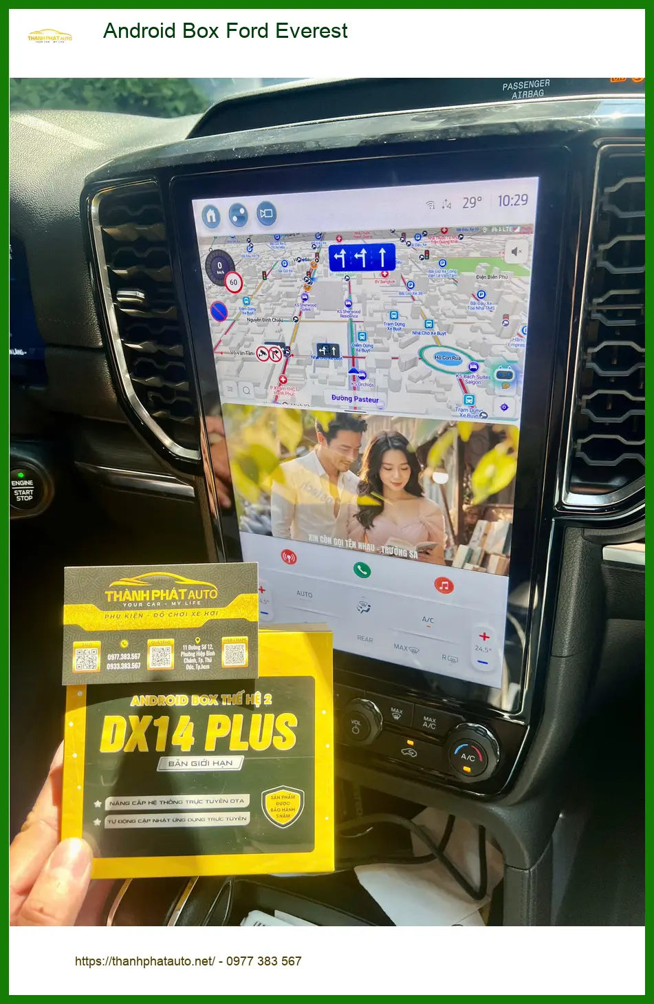 Anh Quang lắp Android Box cho Ford Everest tại Quận Thủ Đức để giải trí trên xe ảnh thực tế 2
