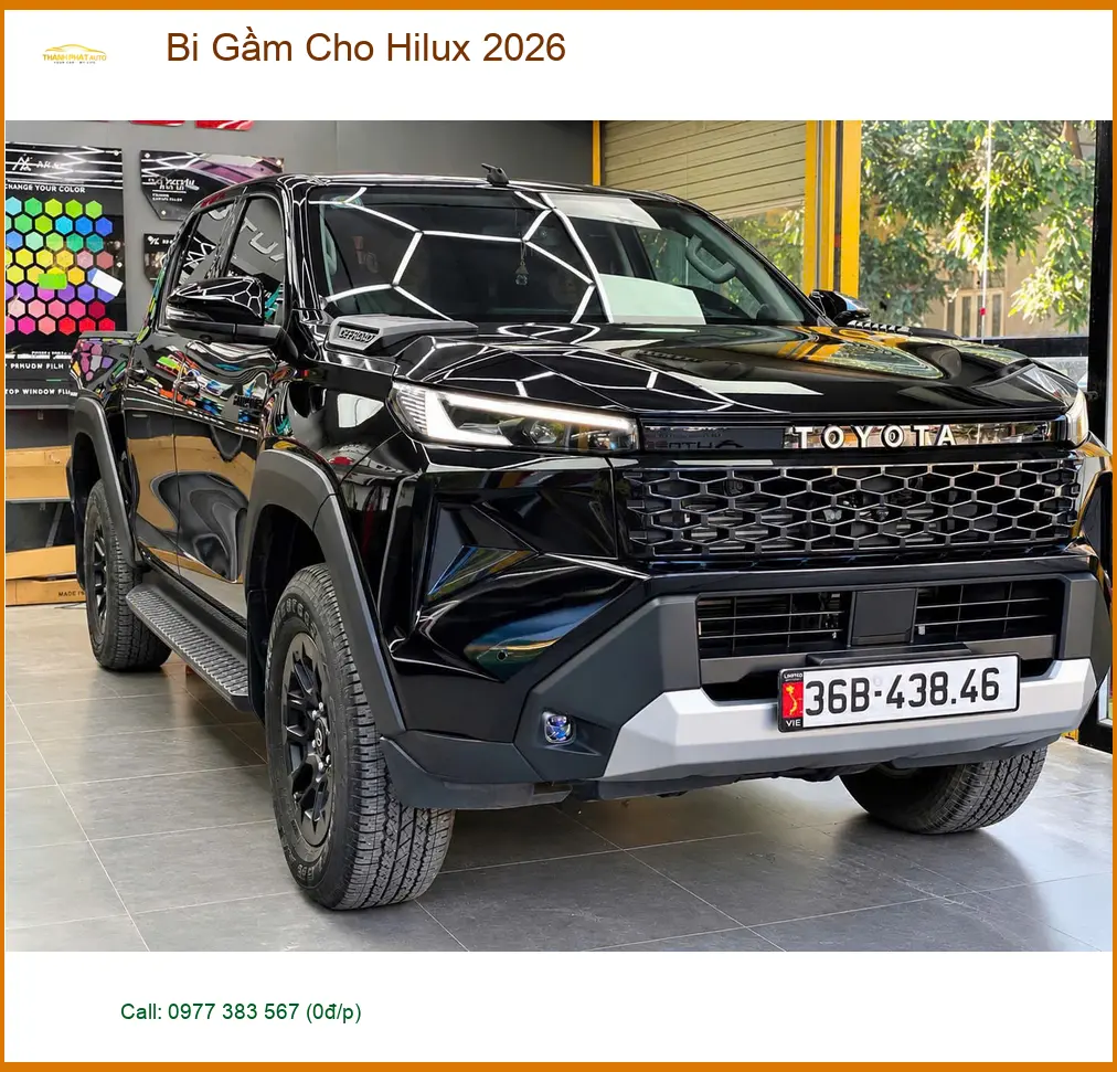 Anh Tú độ bi gầm cho Hilux 2026 tại Quận Thủ Đức để lái xe an toàn hơn buổi tối ảnh thực tế 3
