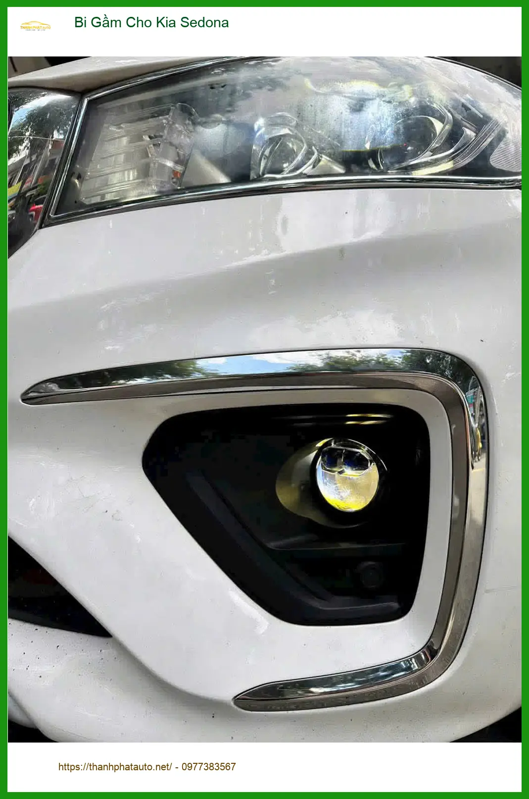 Anh Vĩnh lắp Bi Gầm Kia Sedona tại Thủ Đức để tăng sáng khi di chuyển ban đêm ảnh thực tế 3