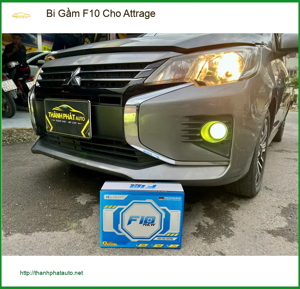 Nâng cấp Bi Gầm F10 cho Attrage của Anh Tùng tại Thủ Đức vì đèn zin yếu ảnh thực tế 2