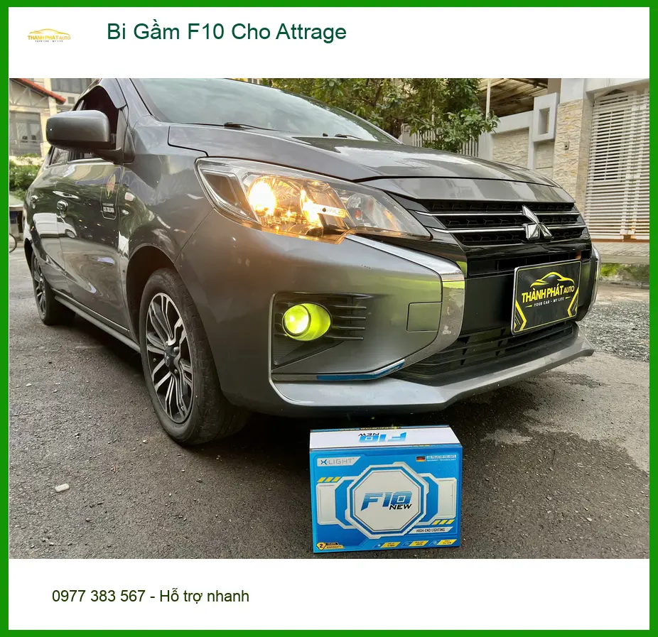 Nâng cấp Bi Gầm F10 cho Attrage của Anh Tùng tại Thủ Đức vì đèn zin yếu ảnh thực tế 3