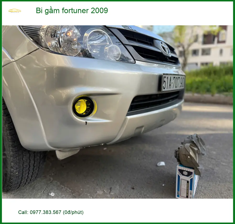 Anh Thắng lắp bi gầm cho Fortuner 2009 để cải thiện tầm nhìn khi trời tối tại Quận 2 ảnh thực tế 4