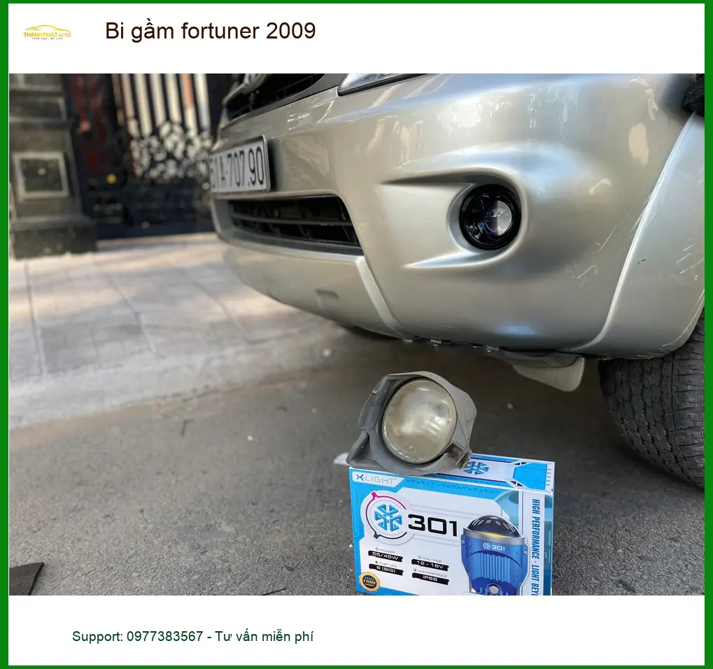 Chú Minh độ bi gầm Fortuner 2009 vì đèn zin quá yếu khi đi đêm tại Quận 8 ảnh thực tế 2