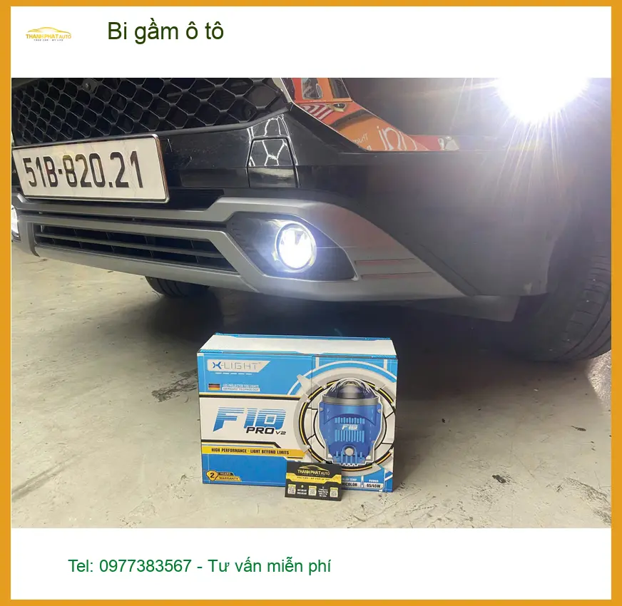 Anh Khoa lắp bi gầm ô tô cho Honda CRV tại Quận 8 vì đèn zin yếu khi về đêm ảnh thực tế 4