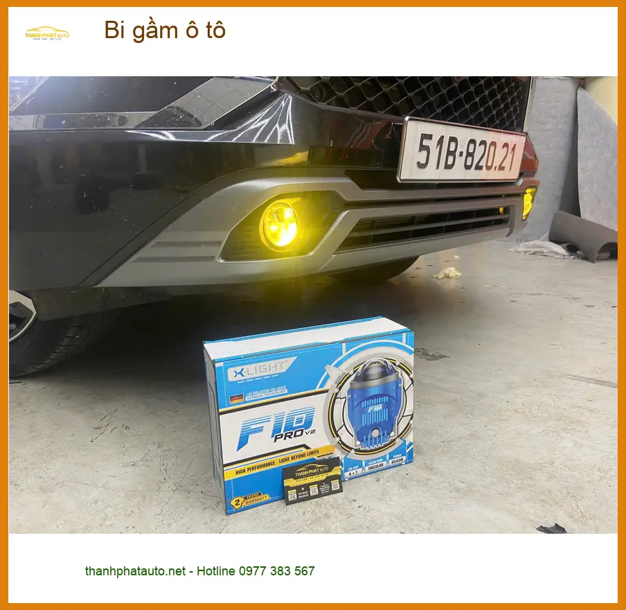 Anh Khoa lắp bi gầm ô tô cho Honda CRV tại Quận 8 vì đèn zin yếu khi về đêm ảnh thực tế 5