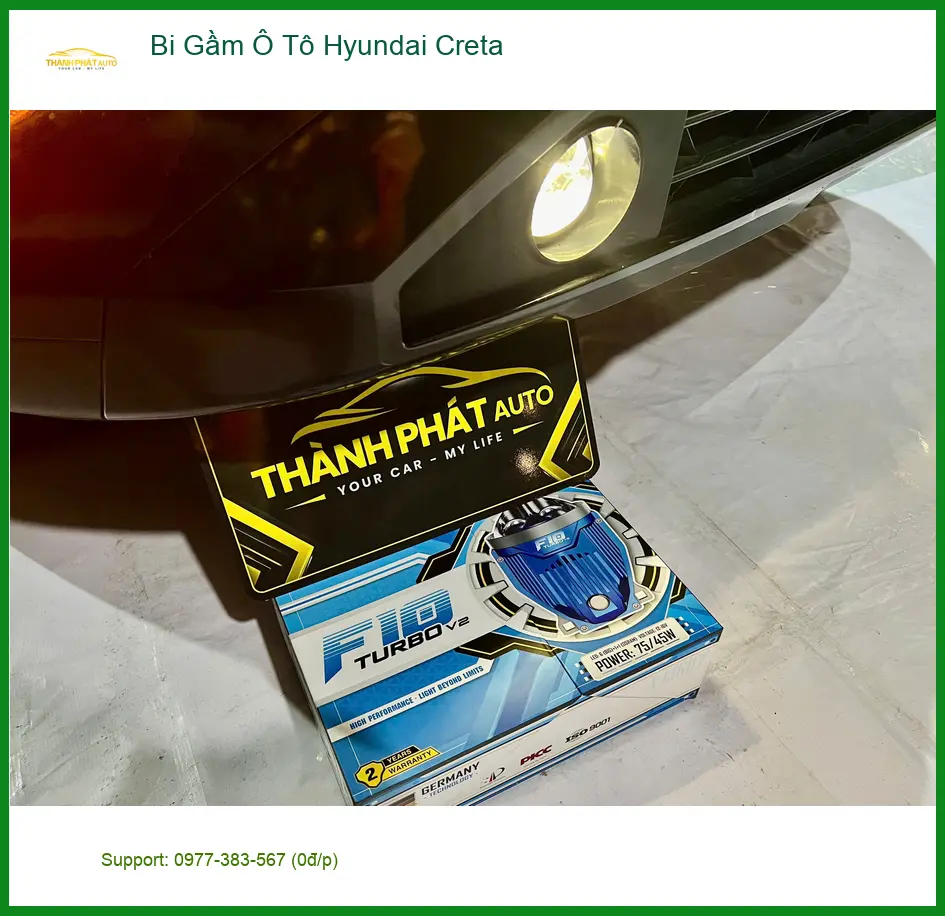 Anh Minh lắp Bi Gầm Hyundai Creta Quận Thủ Đức để tăng sáng hiệu quả ảnh thực tế 2