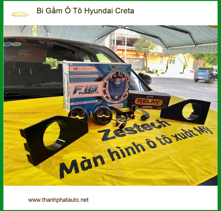 Anh Minh lắp Bi Gầm Hyundai Creta Quận Thủ Đức để tăng sáng hiệu quả ảnh thực tế 3