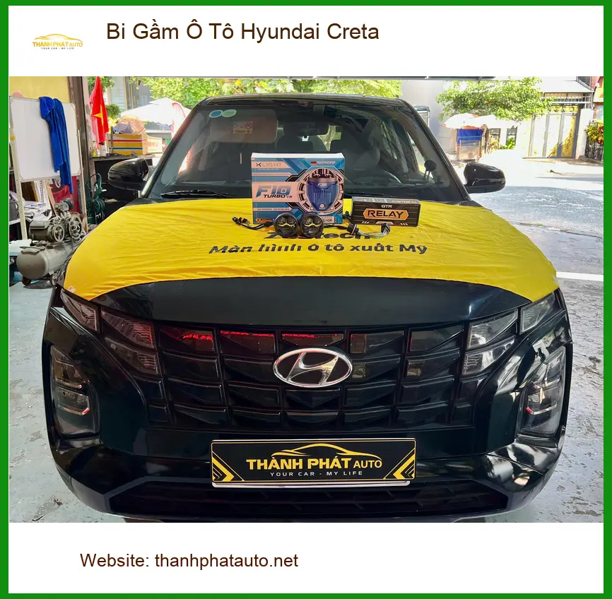 Anh Minh lắp Bi Gầm Hyundai Creta Quận Thủ Đức để tăng sáng hiệu quả ảnh thực tế 4