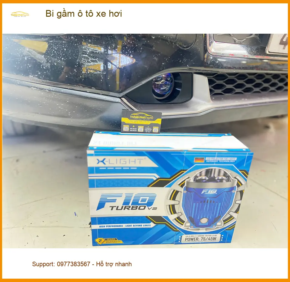 Anh Vĩnh độ bi gầm ô tô Mazda 3 để tăng cường chiếu sáng tại Quận 10