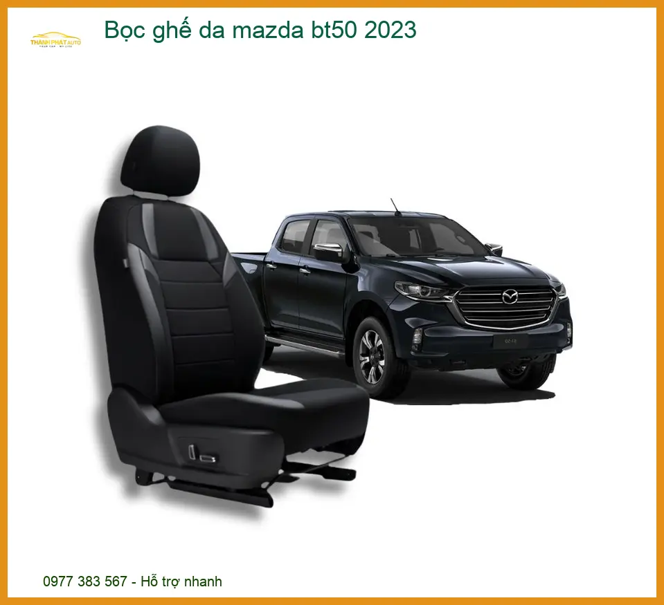 Bọc Ghế Da Mazda BT50 2023 - Địa Chỉ Lắp Đặt Chính Hãng TPHCM