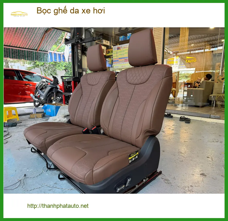 Anh Hưng bọc ghế da Kia Sonet tại Quận 10 làm mới nội thất ảnh thực tế 2