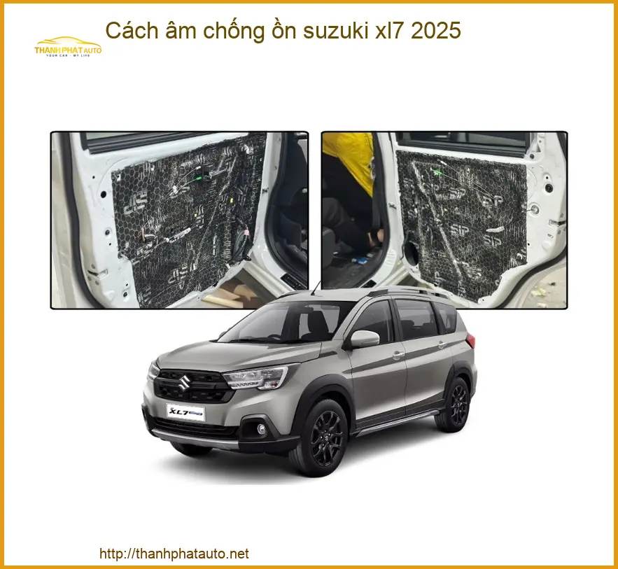 Cách âm chống ồn Suzuki XL7 2025 - Trung Tâm Lắp Đặt Uy Tín TPHCM