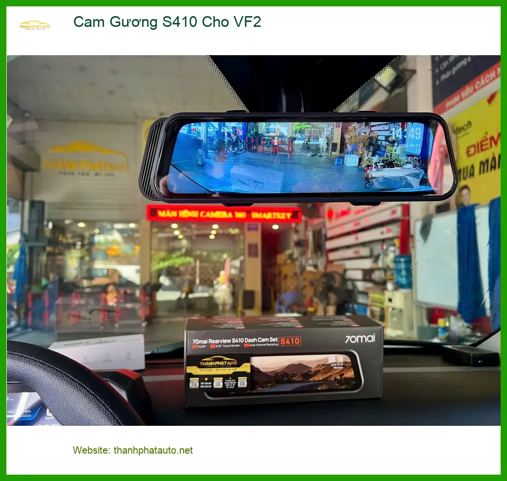 Anh Dũng lắp Cam Gương S410 cho VinFast VF2 tại Thủ Đức để yên tâm lái xe