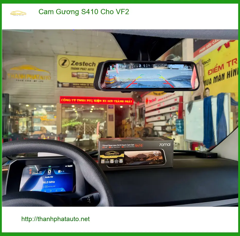 Anh Dũng lắp Cam Gương S410 cho VinFast VF2 tại Thủ Đức để yên tâm lái xe ảnh thực tế 3