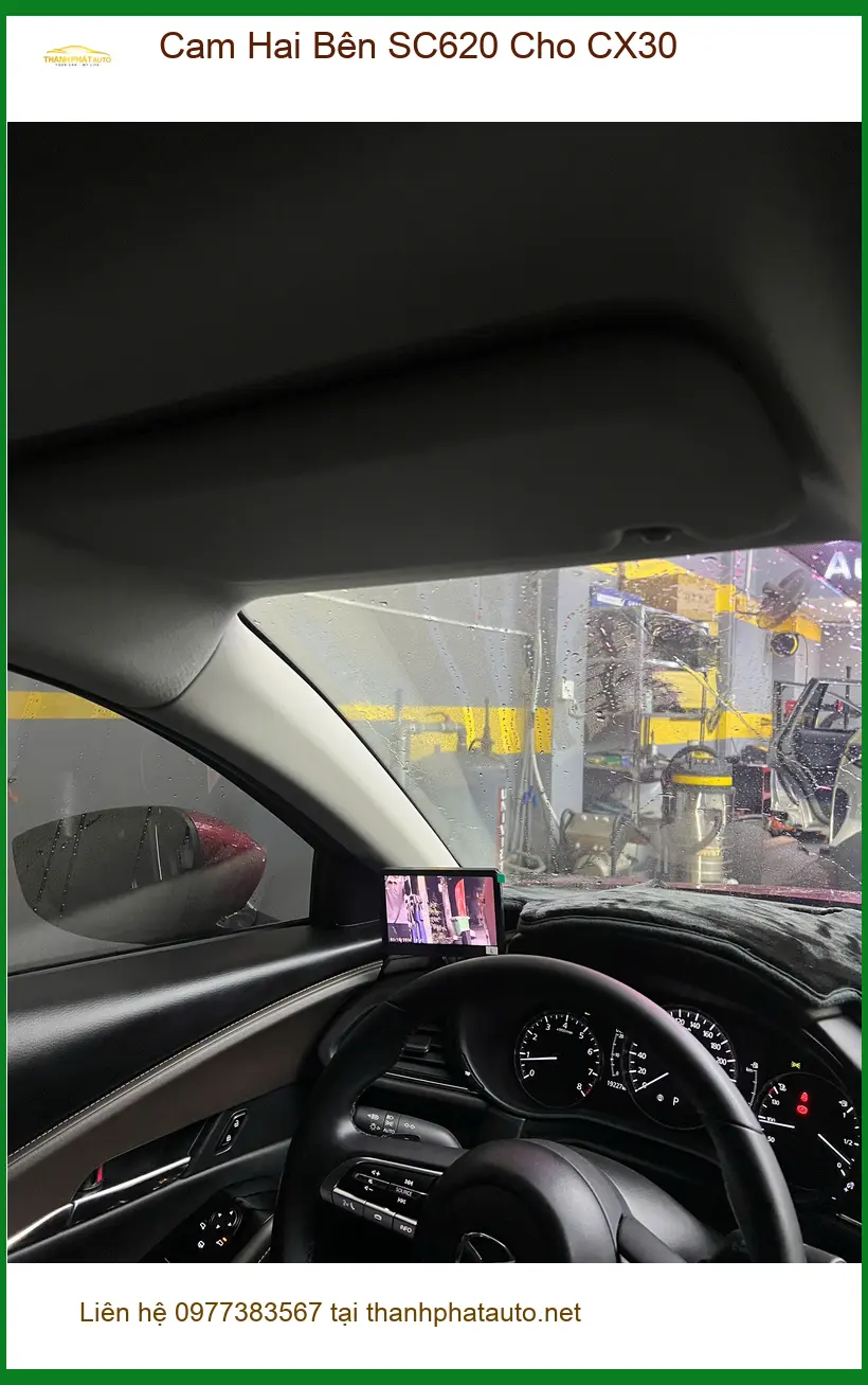 Anh Khải lắp Cam Hai Bên SC620 cho Mazda CX30 tại Quận 9, lái xe an toàn hơn ảnh thực tế 2