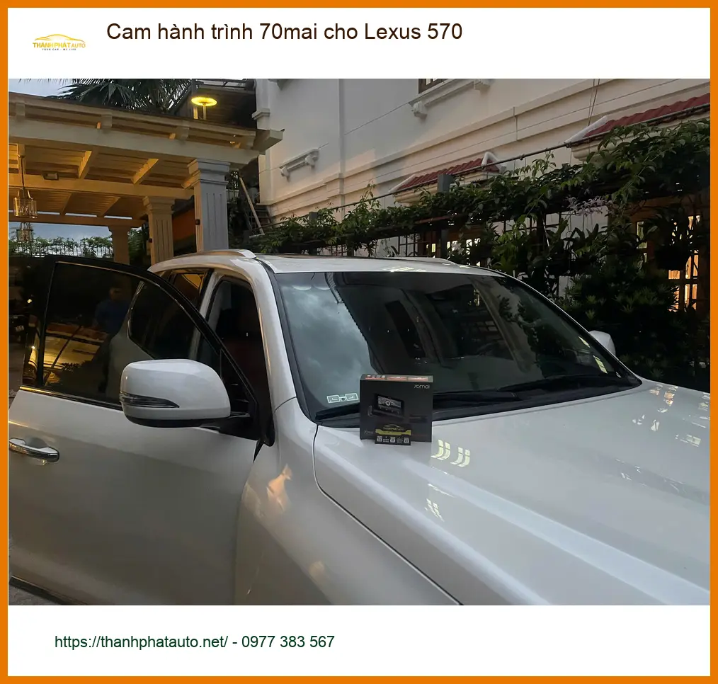 Anh Khang lắp cam hành trình 70mai Lexus 570 Quận 9 giá tốt ảnh thực tế 2