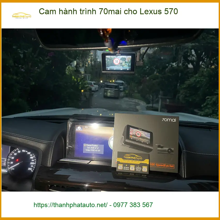 Anh Khang lắp cam hành trình 70mai Lexus 570 Quận 9 giá tốt ảnh thực tế 3