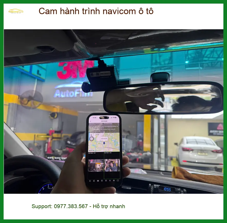 Anh Tấn lắp cam hành trình Navicom ô tô Hyundai Elantra Quận 10 an tâm lái ảnh thực tế 3