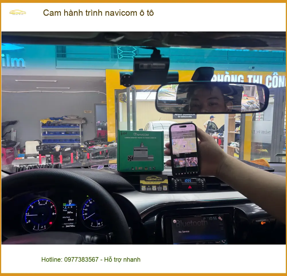 Anh Tấn lắp cam hành trình Navicom ô tô Hyundai Elantra Quận 10 an tâm lái ảnh thực tế 4