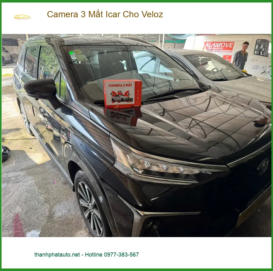 Anh Kiên lắp Camera 3 Mắt Icar cho Veloz ở Thủ Đức để an tâm khi đỗ xe ảnh thực tế 4