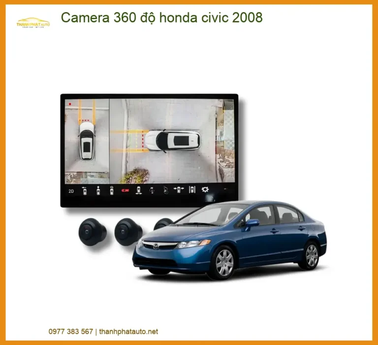 Camera 360 độ Honda Civic 2008 - Địa Chỉ Lắp Đặt Uy Tín TPHCM