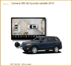 Camera 360 độ Hyundai Santafe 2010 - Trung Tâm Lắp Đặt Uy Tín TPHCM