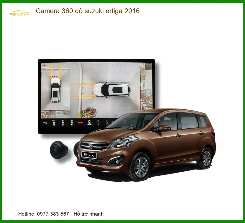 Camera 360 Độ Suzuki Ertiga 2016 - Địa Chỉ Lắp Đặt Chính Hãng TPHCM