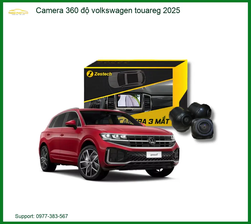 Camera 360 độ Volkswagen Touareg 2025 - Trung Tâm Lắp Đặt Uy Tín TPHCM