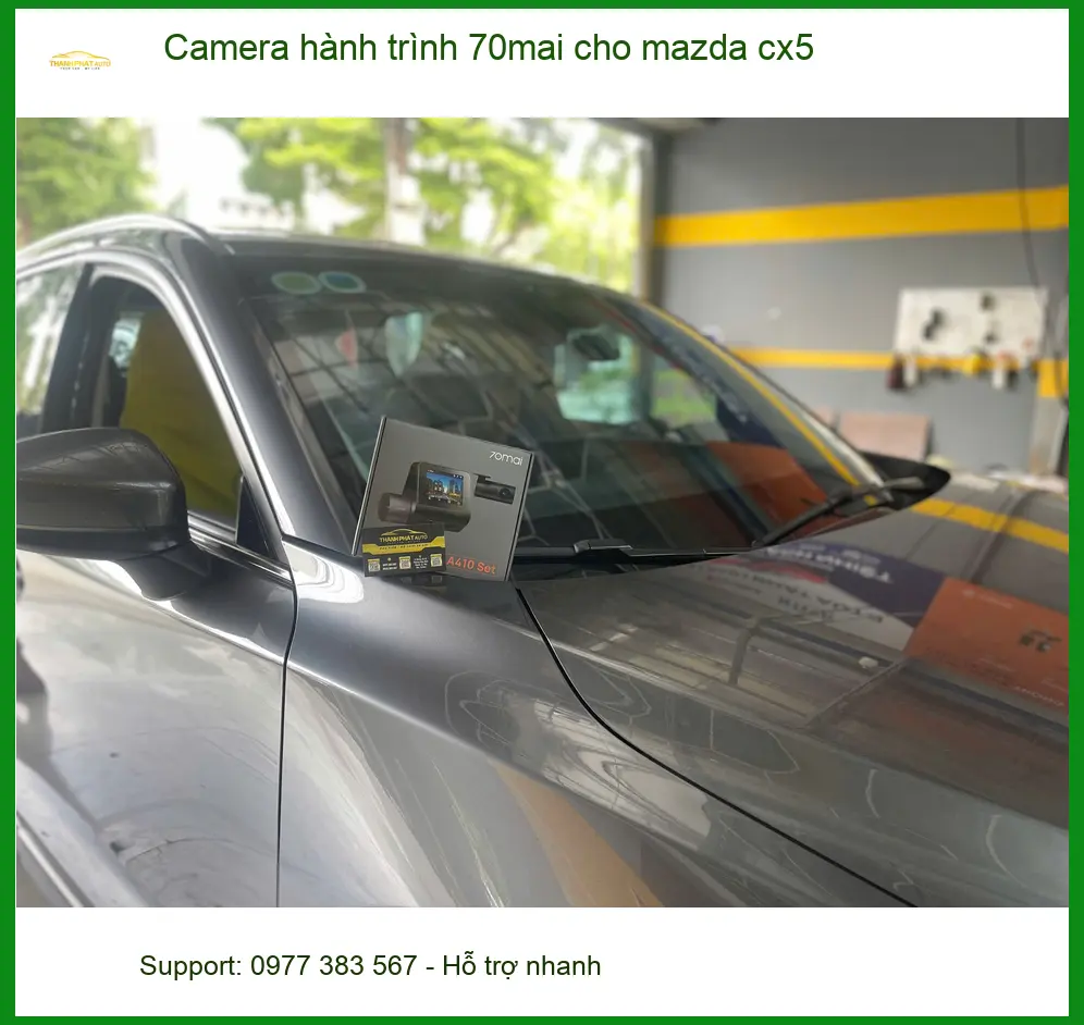 Anh Bảo lắp camera hành trình 70mai cho Mazda CX5 tại Bình Chánh