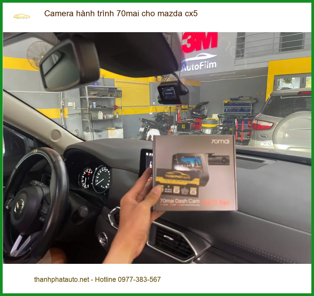 Anh Bảo lắp camera hành trình 70mai cho Mazda CX5 tại Bình Chánh ảnh thực tế 2
