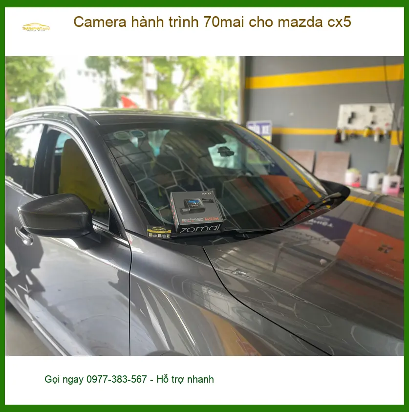 Anh Bảo lắp camera hành trình 70mai cho Mazda CX5 tại Bình Chánh ảnh thực tế 3